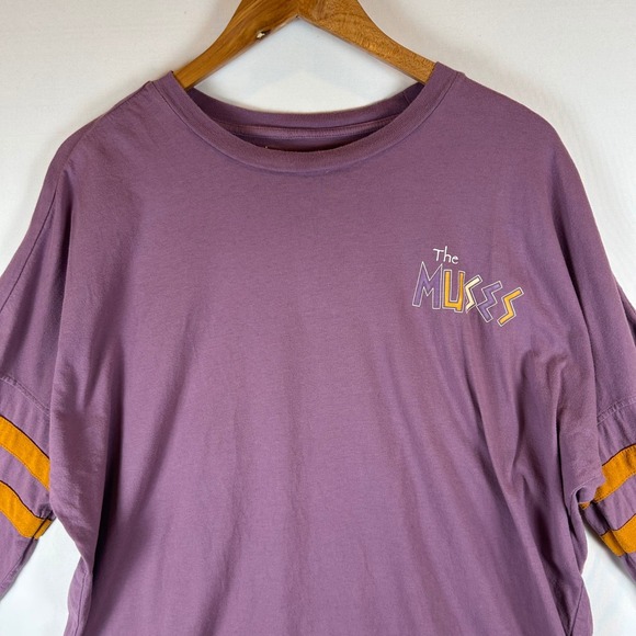Disney Our Universe The Muses Long Sleeve Purple Graphic Tee Women's - Picture 4 of 10
